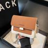 Frosted Retro Small Bag Women's Autumn and Winter Versatile New Messenger Bag Splicing, Broadband Shoulder Small Square Bag