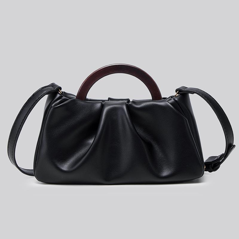 

Solid color women s bag 2025 summer new cloud bag fashionable soft surface handbag simple foreign style shoulder oblique span bag