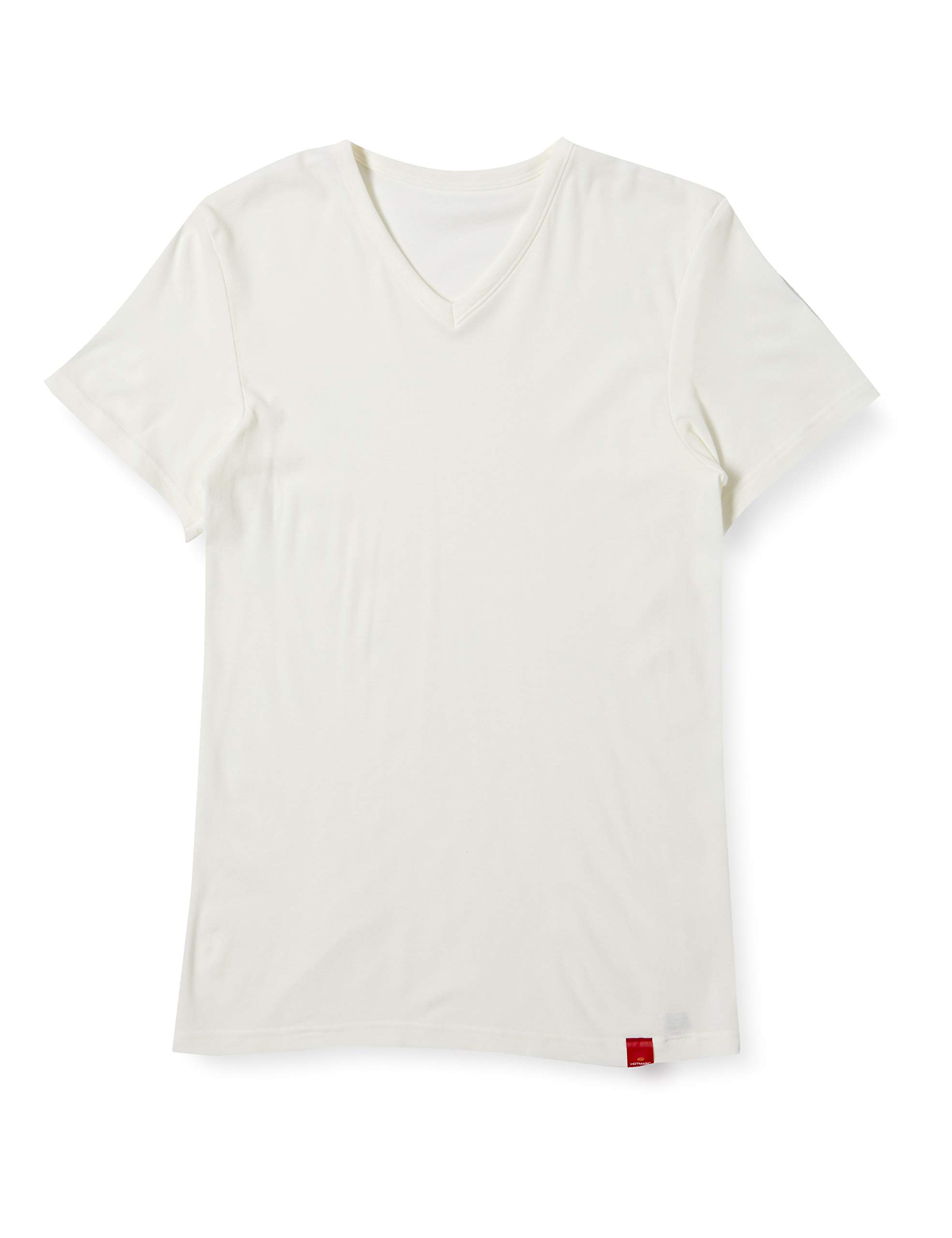 

Gunze Hot Magic Inner Soft and Warm Size L Size Shirt, V-Neck T-Shirt, MH1915, Men s, Off-White, (Japanese L)