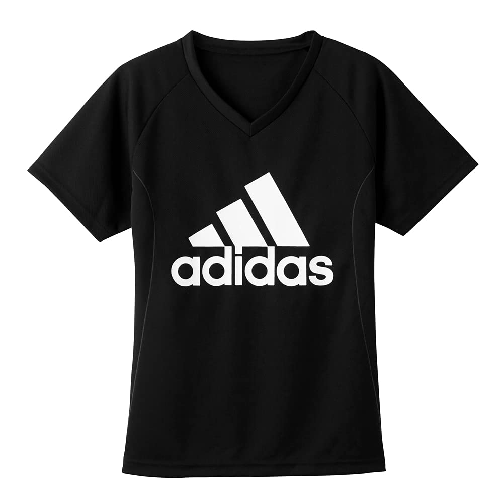

set of 150 [Adidas] V-neck T-shirt, 2, APC45, boys, black,