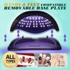 380W 81LEDS UV LED Nail Lamp Nail Dryer for Gel Polish 4 Setting Timers UV Nail Lamp Professional Nail Light Automatic Sensor