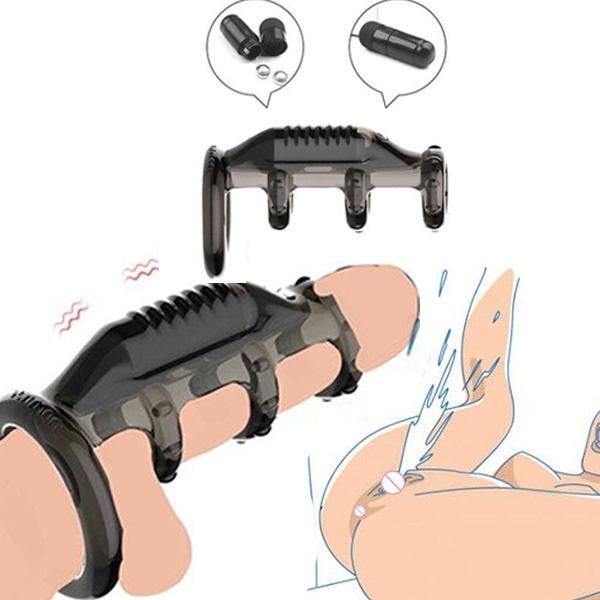 Stimolatore del punto G Anello vibrante del pene Durata Ingrandisci il cazzo Stimola il massaggio Clitoride Anelli di schiavitù anale Giocattoli del sesso