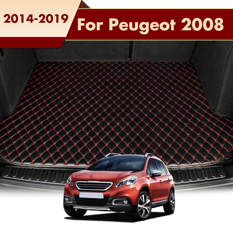 Car Trunk Mats Fit For Peugeot 2008 2014 2015 2016 2017 2018 Rear Trunk Tray Liner Cargo Pads Accessories Products