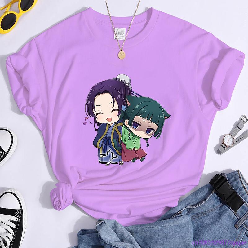 Anime The Apothecary Diaries Printed T-Shirt Women's Casual Cute Anime Shirt
