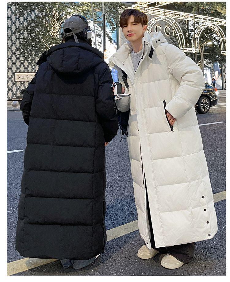 Ultra Long Goose Down Jacket - Windproof, Waterproof, Extra Thick Winter Coat for Men & Women
