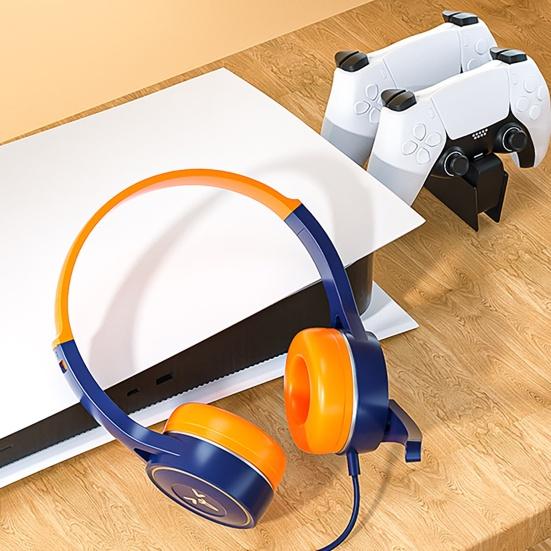 SY-G30 Wired Headphone Comfortable Noise Reduction Over-Ear Computer Headphone with Microphone for Online Course