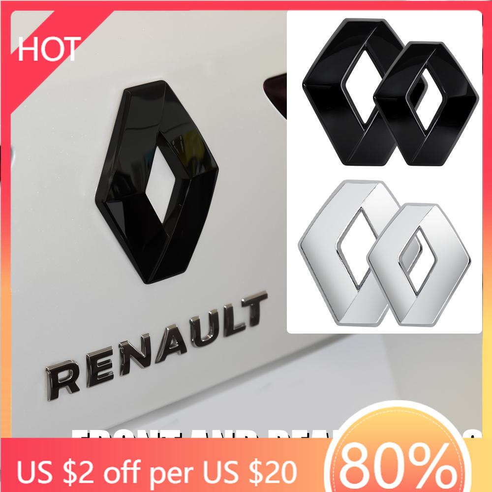For Renault 2026 New Hub Caps Car Hood Front Grill Emblem Tail Trunk Logo Cover Decoration For Renault Loguna Duster Zoe Scenic