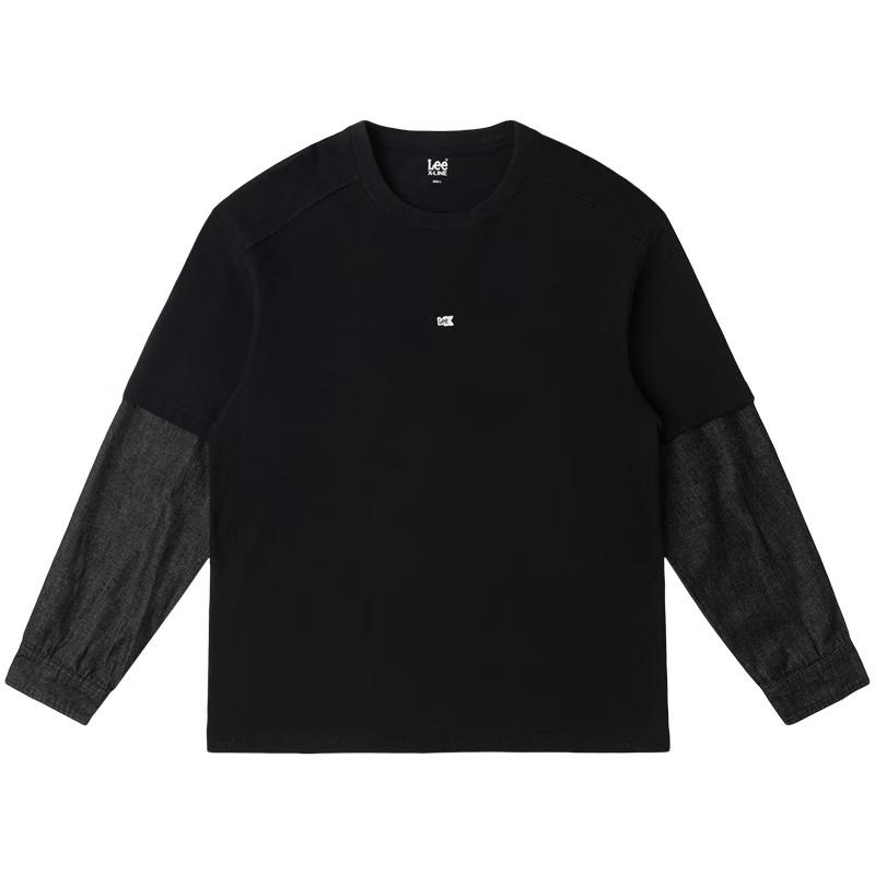 

Lee Men s Faux Two-Piece Long Sleeve T-Shirt M
