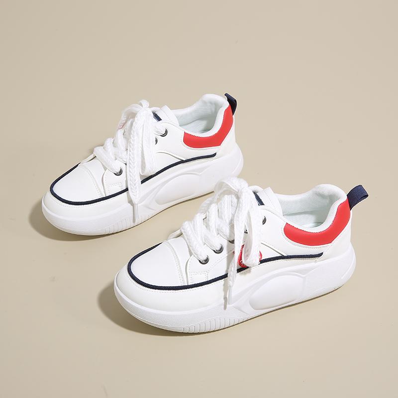 Fashion Plataform Ecoleather Women's Shoes Size 43 44 45 Casual Snekars For Women Ergonomic Sneakers Woman Sports New Arrival