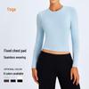 Women's Seamless Breathable Yoga Top - Slim Fit Short-Sleeve