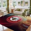 Brentford Football Design Crystal Velvet Rug Soft Decorative Mat for Bedroom Entrance