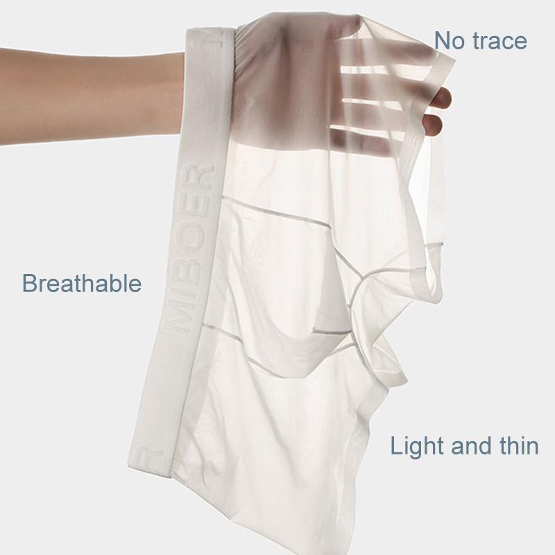 1 Stück Slips Dessous Nylon Einfarbig Unterwäsche Sexy Durchsichtig Boxer Briefs Transparentes Netzbeutel Herren