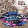 Customizable Cheshire cat1 Round Non-Slip Carpet - Ideal for Garden, Picnic, Office, Perfect for Decoration, Suitable For All Seasons