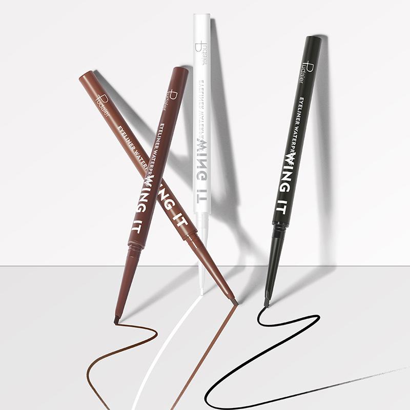 Long-Lasting 4 Colors Eyeliner Pencils -Waterproof, Sweatproof and Smudge-Proof with Easy Twist Eyeliner Pencils