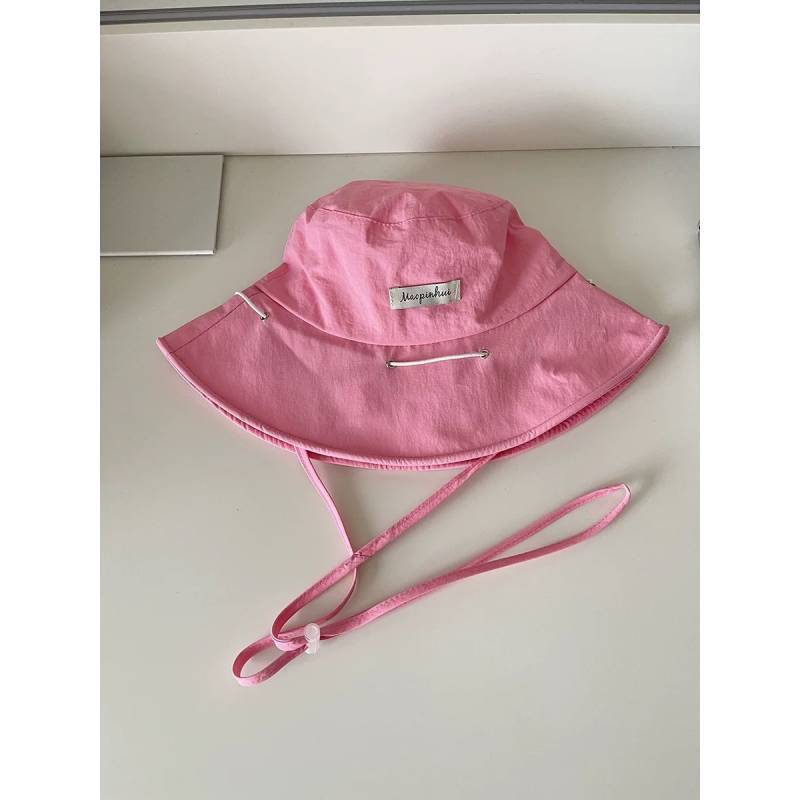 Summer Girls Dopamine Bucket Hat With Sun Protection And Adjustable Fit For Outdoor Activities