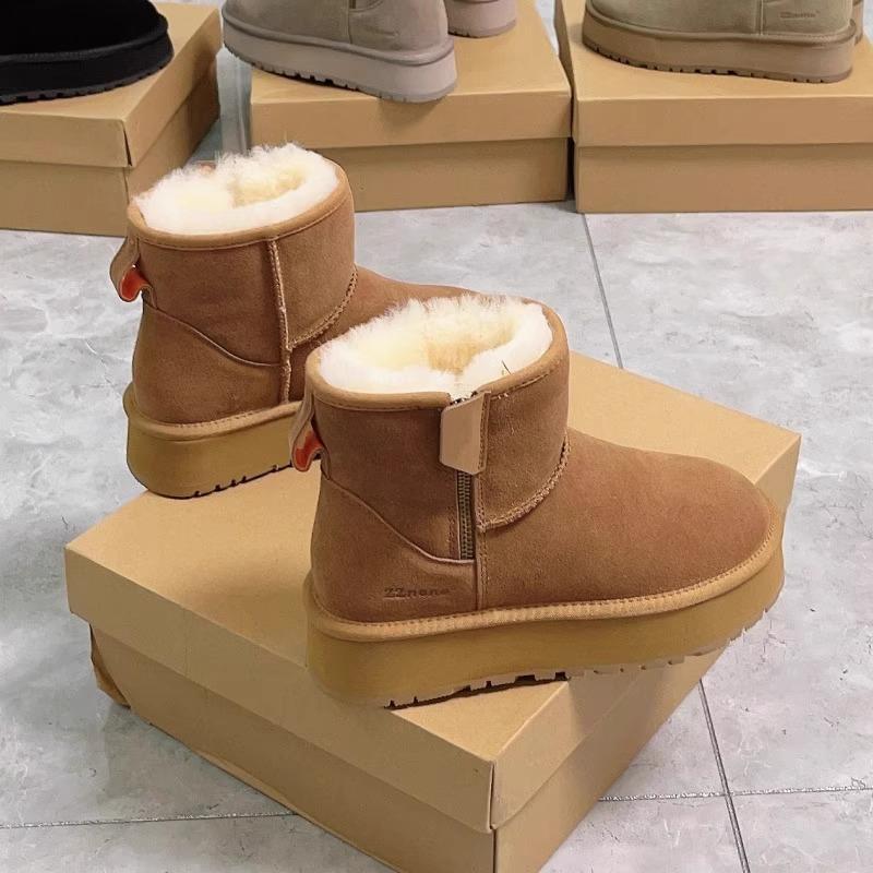 

Зимние женские сноубутсы на толстой подошве, цельномеховые, 2025 новинка, короткое голенище, на толстой подошве, нескользящие, теплые, хлопковые ботинки для Северо-Востока 35 малиновый
