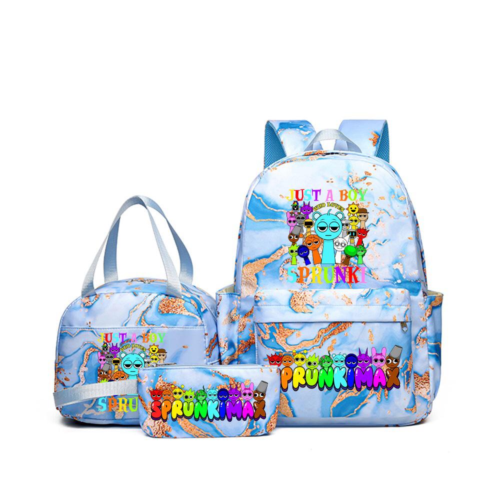 Rhythm box sprunki peripheral schoolbag boys and girls schoolbag primary school junior high school students backpack D