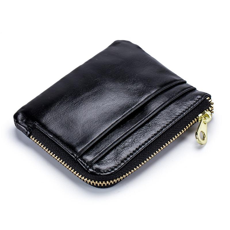 

Men s change bag, leather ultra-thin, multi-functional soft leather card bag, coin bag, men s mini small wallet.