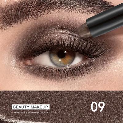 14 Colors Shimmer Eye Shadow Stick Waterproof Long Lasting Glitter Eyeshadow Crayon Highly Pigmented Eye Makeup Eyeshadow Pencil Gift for Women