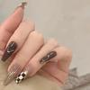 24Pcs French Tip Extra Long Ballerina Press On Nails Detachable Artificial Fake Nails Wearable Nail Art Tips