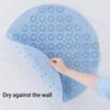 Bathroom Mat Anti-slip Sucker Round TPR Bath Mat with Drain Hole Silicone Bathing Rugs Foot Massage Pad Bathtub Soft Shower Mat