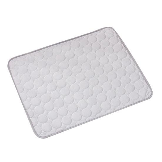 

Dog Cooling Mat, Self-Cooling Summer Pet Mat, Breathable Ice Silk Cooling Pad, Washable Portable Self-Cooling Mat for Large Small Dogs Cats S сірий