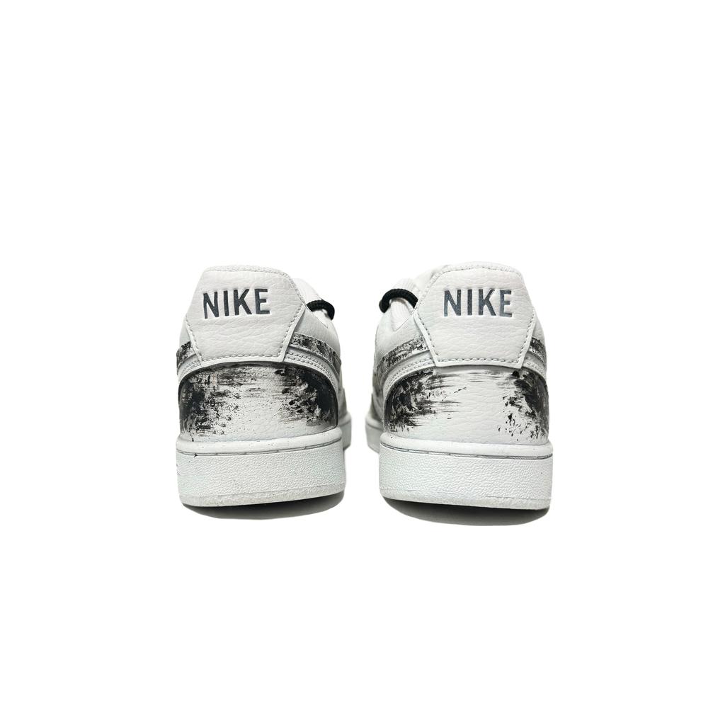 Nike Court Vision 1 Slip Resistant Cushioning Slip Resistant Cushioning Low Top Skateboard Shoes Unisex Black White CD5463-101(Team61-)