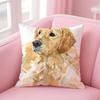 NICE CUTE Pembroke Welsh Corgi Dog Cushion Cover Pillow Case Soft Friendly Fabric  Concealed Zipper