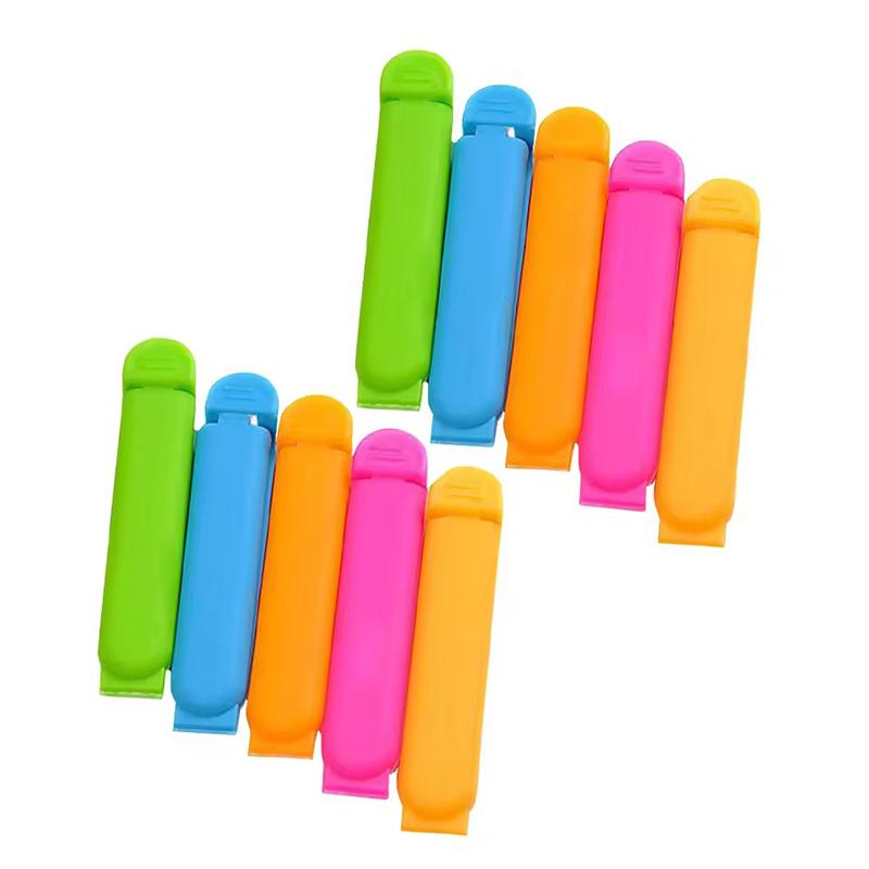 10-20PCS/Set Sealing Clip Colorful Reusable Snack Storage Sealer Clamp Kitchen Gadgets for Food Fresh Keeping Moisture Proof ZYF