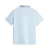 Li Ning Polo Shirts Men's Folk Blue Polo Collar Moderate Straight Fit APLV063-3