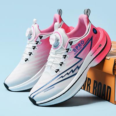Popular Mens Womens Sports Shoes Lightweight Running Shoes for Supporting Racing Daily Commuting Shock-absorbing Walking Shoes