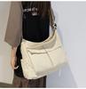 Women's Japanese Korean Style Canvas Messenger Bag - Versatile, Simple, Literary Shoulder/Crossbody Bag