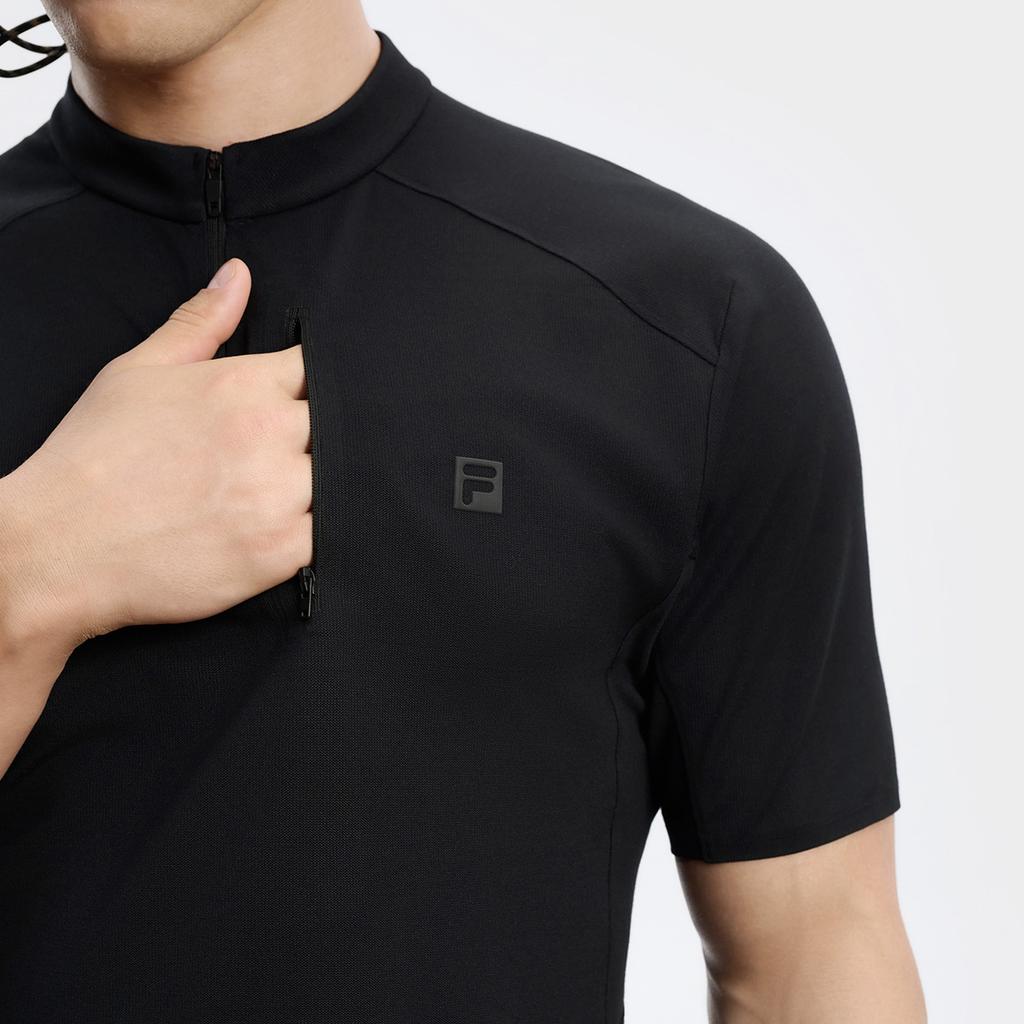 New FILA EXPLORER T Shirt Men's Pitch Black A11M437117FBK