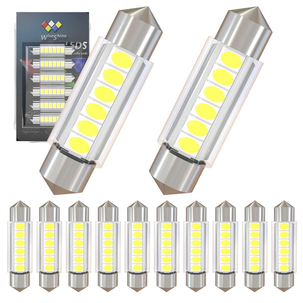 WiseShine DC 12V 6418 6411 LED Super Bright 6000K White