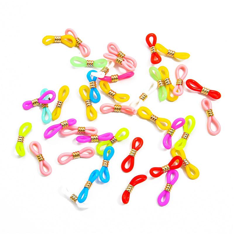 Špičkový protiskluzový nerezový řetízek na brýle se silikonovou sponou ve tvaru osmičky