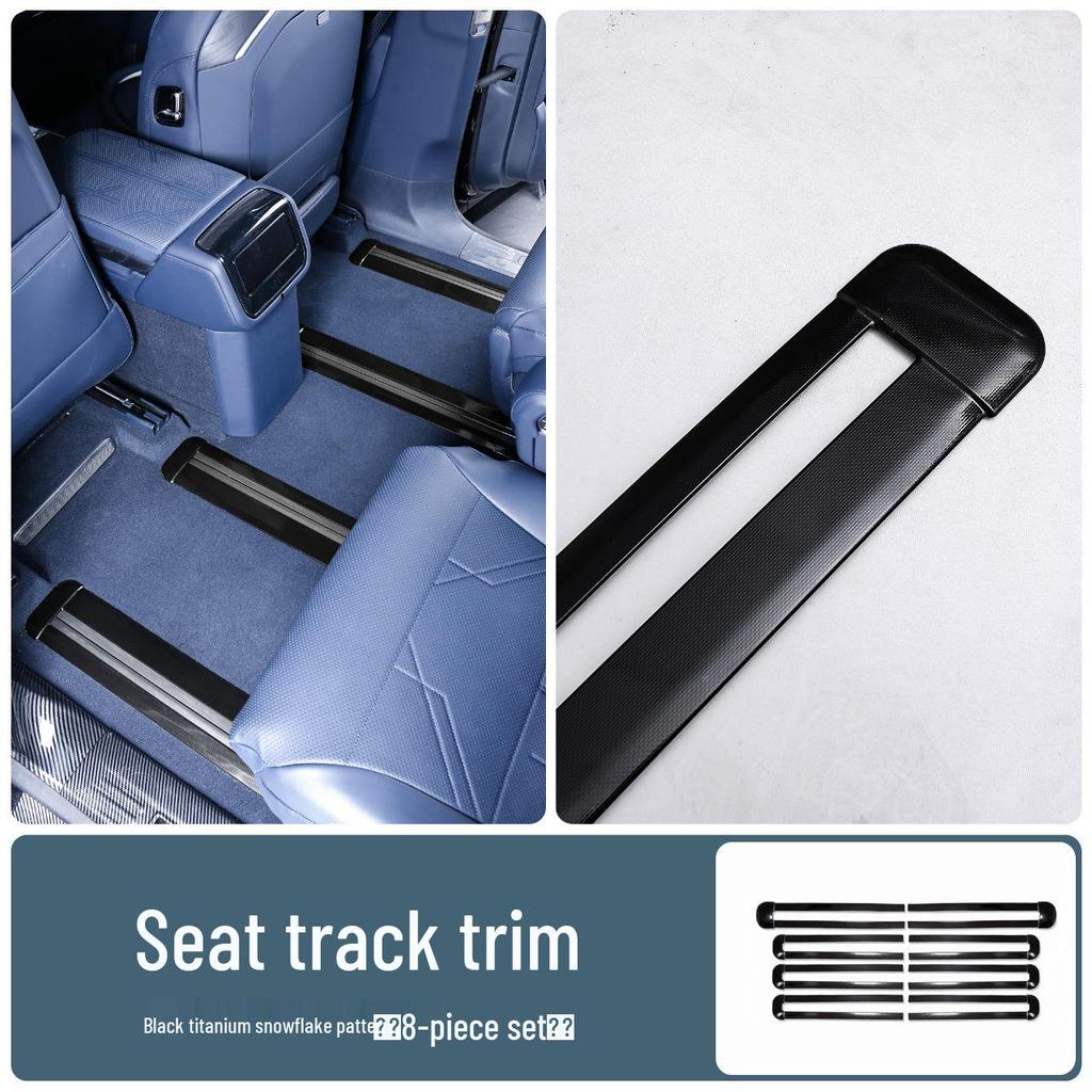 Stainless Steel 304 Anti-Scratch Seat Rail Strip for Zeekr 9X Interior