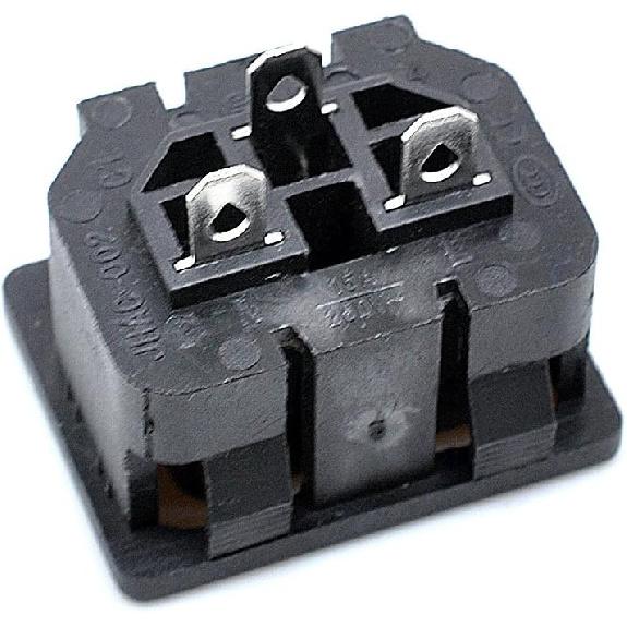 Oiyagai 10-Pack IEC 320 C13 Panel Mount Socket AC 250V 10A Power Inlet for PC UPS Power Supply Chassis