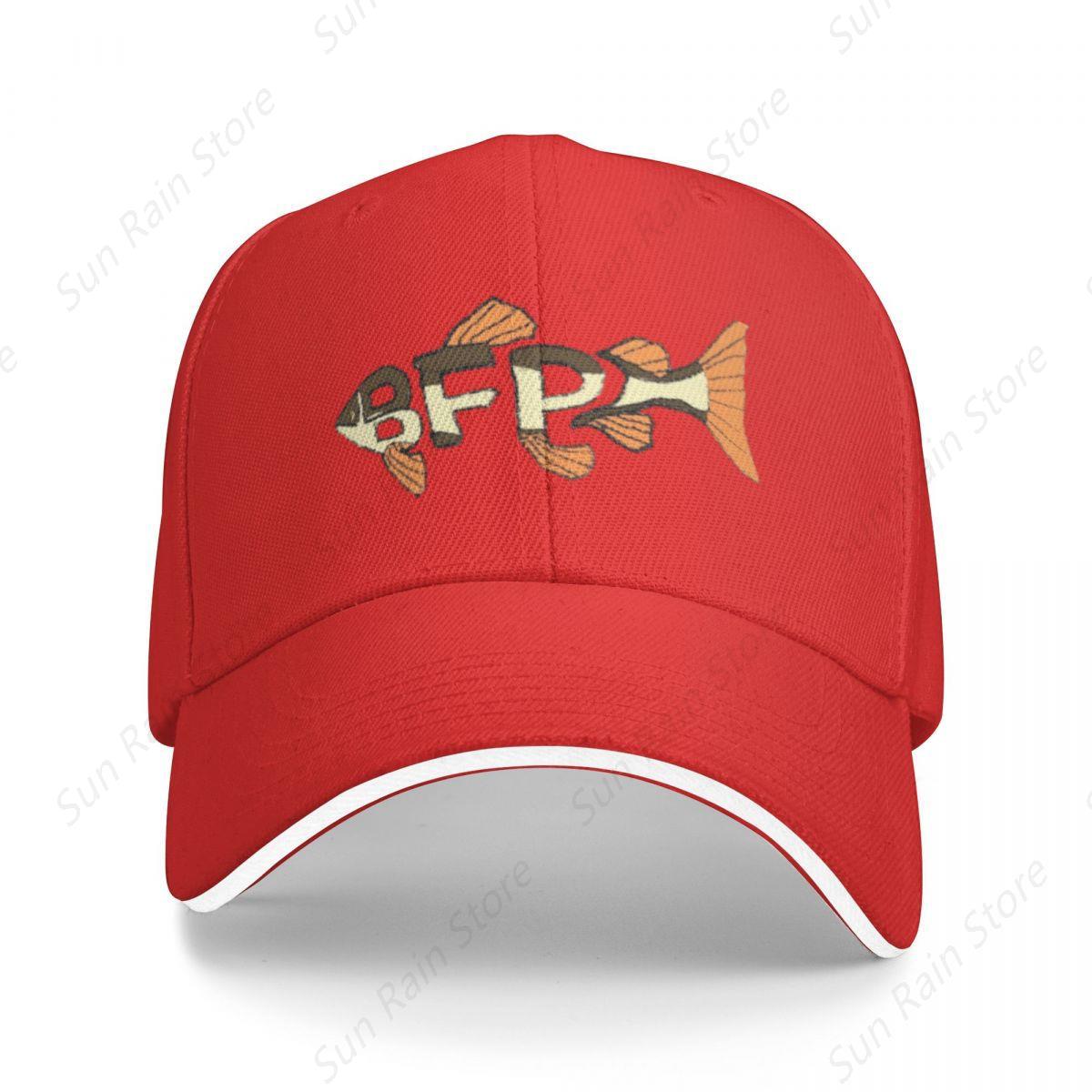 Colorful Canvas Co. Bass Fishing Productions Merch BFP Roodstaart Pet Mode Casual Baseballpetten Verstelbare Pet Hip Hop Zomer Unisex Baseballpetten One Size rood