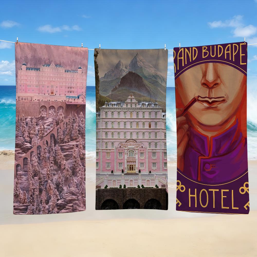 Towel Textile Bathrobe Beach Quick-Drying Lightweight Grand Movie Portable The Camping Hotel Swim Pool B-Budapest Travel