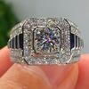 Luxurious Style Ring - Set with Small Zirconia Stones, Men's and Women's Finger Ring Jewelry Piece