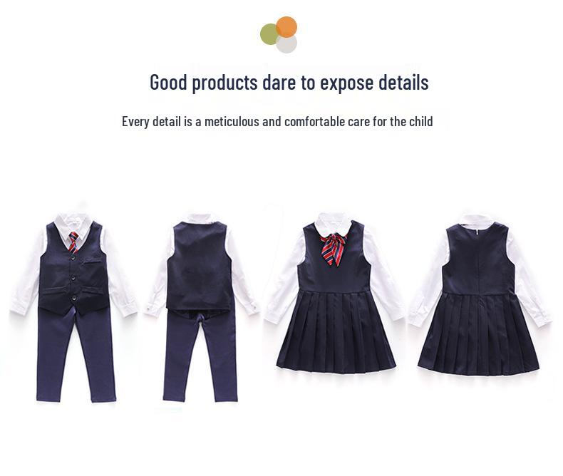 British Academy Girls' and Boys' Spring/Autumn Kindergarten and Primary School Uniform Set