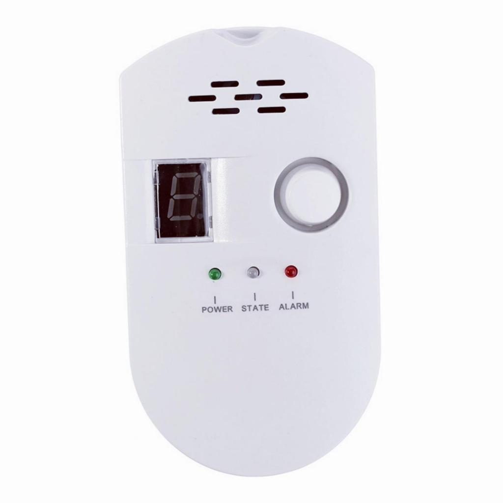 Wireless Gas Leak Alarm with Concentration Display for Natural, LPG, and Coal Gas