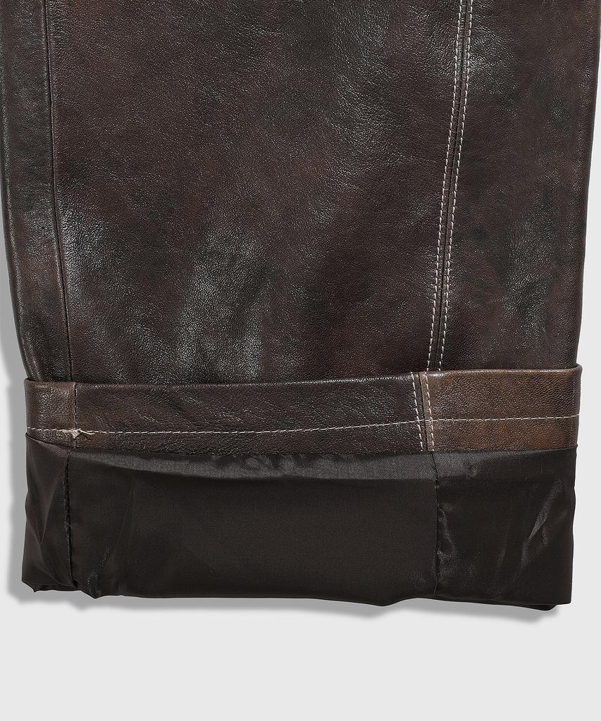 Pal Yuk D-Panel Leather Pants - Brown