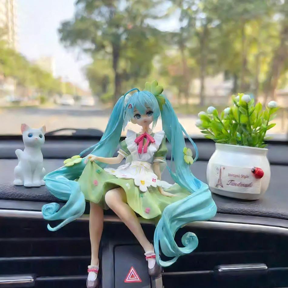 New Anime HATSUNE MIKU Figure Noodle Stopper Figure Flower Fairy Model Plaything Doll Aciton Model Collection PVC Gift