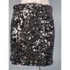 Export Single High Texture Street Cool Scale Sequin Shiny High Waist Birthday Banquet Party Skirt Skirt
