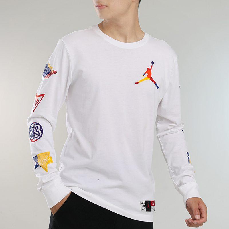 Jordan Air Jordan Sweatshirts Herren Weiß Rundhals Mittel Regulär DA6763-100