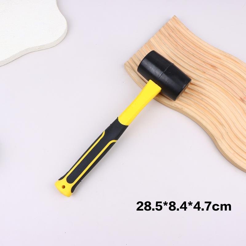 

Black American Fiber Handle Rubber Hammer Elastic Hammer Ceramic Tile Floor Leather Hammer Installation Hammer A1
