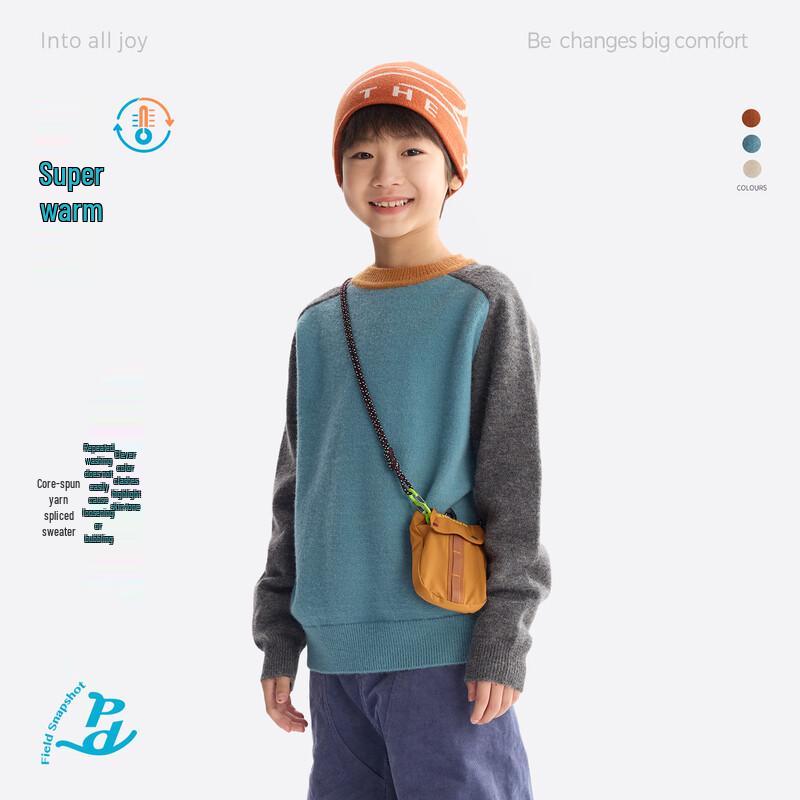 Gulu Diary Kids' Colorblock Raglan Sweater