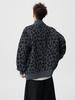 American Trendy Men's Leopard Print Retro Knit Cardigan - Loose Fit Casual Couple Outerwear