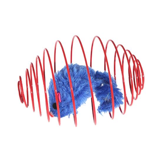 Yousheng Cat Toy Creative Scratch-resistant Elasticity Pet Cat Simulation Mouse Spring Toy Pet Supplies